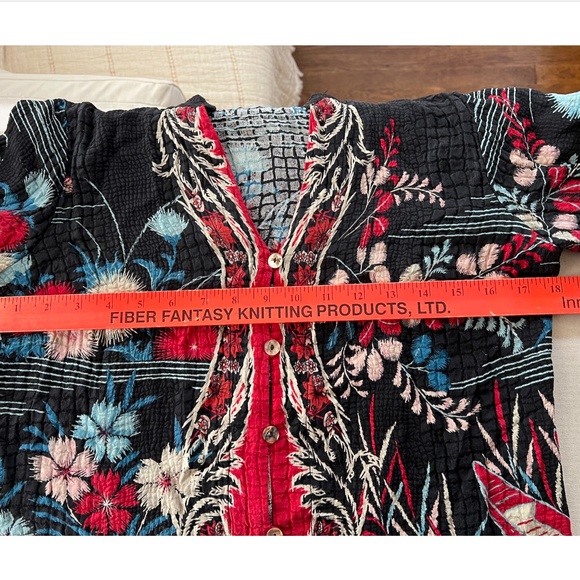 CITRON OF SANTA MONICA 100% Silk Button Front Top - S - Picture 8 of 10